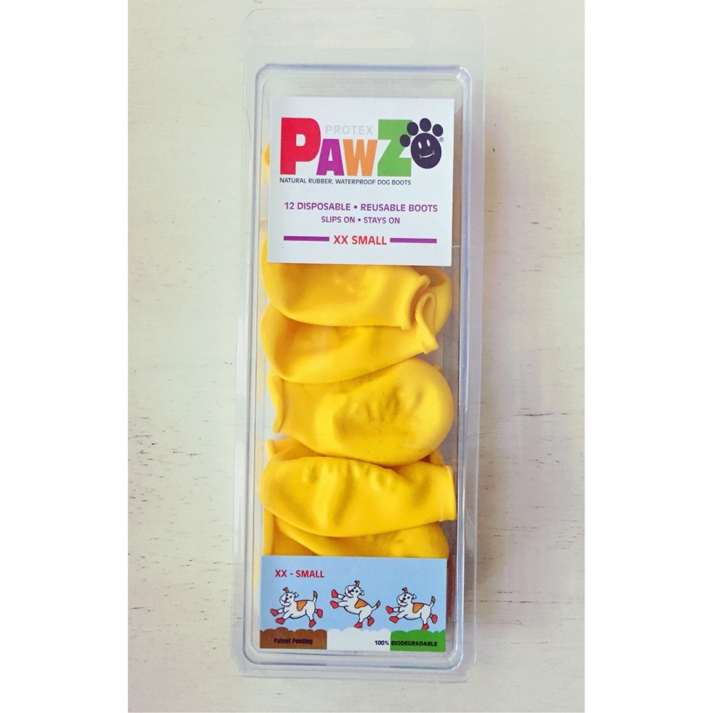 NWT Natural Rubber, Waterproof Dog Boots